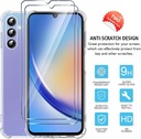 Etui 3 w 1 do Samsung Galaxy A34 5G + [2 osłona ekranu], przezroczyste [ant Dedykowany model Samsung Xiaomi Redmi iPhone Huwei Nokia(104922)