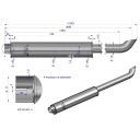 SILENCIEUX 1540MM INOX RENAULT 7700519155 7700641942 WARYNSKIphoto 4