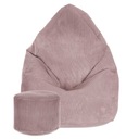 Пуф XXL Сумка Sako Сиденье Вельветовое кресло Бесплатный подарок Базовая подставка для ног