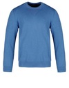 Pánsky sveter modrý okrúhly výstrih darček Vianoce Cross Jeans L Model Cross Jeans Knitwear C-Neck
