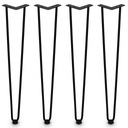 4x ЧЕРНАЯ МЕБЕЛЬНАЯ НОЖКА НОЖКА СТОЛИКА ЛОФТ НОЖКА СТОЛИКА H71CM НА 25% ДЕШЕВЛЕ