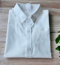 Элегантная белая рубашка для мальчика с короткими рукавами, размер 152.