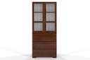 DSI-meble: Borovicová vitrína SANDEMO 3S drevená Hĺbka nábytku 38 cm