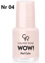 Краска для ногтей Golden Rose Wow 6 мл 04