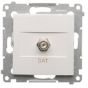 SIMON 54 РОЗЕТКА ДЛЯ ОДИНОЧНОЙ СПУТНИКОВОЙ АНТЕННЫ. ТИП F БЕЛЫЙ