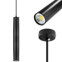 СВЕТОДИОДНЫЙ ПОТОЛОЧНЫЙ ПОДВЕСНОЙ СВЕТИЛЬНИК ТРУБКА ЦИЛИНДРА ТРУБА ВЫСТУПАЮЩАЯ ТОЧКА ТОНКИЙ МЕТАЛЛ 8Вт 40см