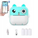 APARAT CYFROWY NATCHMIASTOWY Z DRUKARKĄ DLA DZIECI GRY + 3 ROLKI