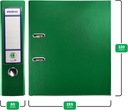 Папка-скоросшиватель GREEN А4 ПП ECOBOX рычаг 80мм 5 шт. широкий толстый офис