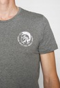 DIESEL _ Szara koszulka ONLY THE BRAVE Logo _ XXL Płeć mężczyzna