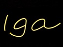 NIGA NEON LED FLEX INscription Iga DECORATION 500 X 200MM
