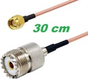 RG-316 SMA UC1 SMA-M/UC1-F тонкий кабель 30см