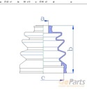 50P1003JPN PROTECCIÓN DE MUÑÓN DE DIRECCIÓN EXTERNO 