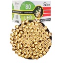 Елочные гирлянды 80 LED RING тёплого белого цвета