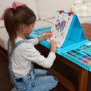 Художественный набор для рисования 208 деталей, синий чемодан, детская раскраска