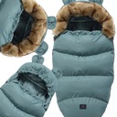 МЕХОВОЕ СИДЕНЬЕ ДЛЯ ДЕТСКОЙ КОЛЯСКИ СПАЛЬНЫЙ МЕШОК С УШАМИ 100 СМ