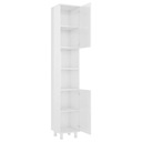 vidaXL Kúpeľňová skrinka, vysoký lesk, biela, 30x30x179 cm, doska Šírka nábytku 30 cm
