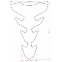 ONEDESIGN TANKPAD НАКЛЕЙКА NA БАК БАК SLIM TRIBAL ПРОЗРАЧНЫЙ  фото 4
