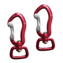 Карабин поворотный с ушком Вертлюг красный