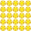 ZESTAW 25 KOSTEK K10 RPG ŻÓŁTA TRANSPARENTNA KOŚĆ DZIESIĘCIOŚCIENNA 00-90