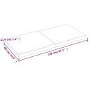 VIDAXL BLAT, JASNOBRAZOWY 120X60X(2-4)CM BOIS AVEC NATUREL KRAWEDZIAphoto 9