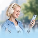 SLUCHAWKI БЕЗПРОВОДНІ NAUSZNE BASS BH1 LITE BLUETOOTH - КОЛІР БІЛИЙ  (18544700124) фото min 9