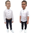 Элегантная рубашка для мальчиков с белой подставкой -для мальчика 128
