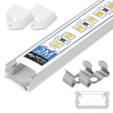 Профиль для светодиодной ленты из алюминия + держатель торцевой заглушки BLOCK 2M