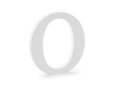 ДЕРЕВЯННАЯ БУКВА О БЕЛАЯ 19,5X20,5 СМ БУКВА