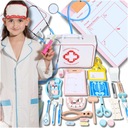 НАБОР ДОКТОРА ДЕТСКИЙ ЧЕМОДАН АПТЕЧКА ПЕРВОЙ ПОМОЩИ МЕДСЕСТРА МАЛЕНЬКИЙ ДОКТОР