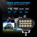 ФАРА РОБОЧА 10 LED (СВІТЛОДІОД) ДІОДНА 20W 9-30V DC 2 В 1 ДАЛЕКОБІЙНА Z ФУНКЦIЯ BLYSKU  (17574518929) фото min 7