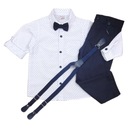 ЭЛЕГАНТНЫЙ КОСТЮМ ДЛЯ МАЛЬЧИКА С ГАЛСТУКОМ-БАБОЧКОЙ 92