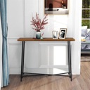 Stolík przedpokoju stół konsolowy 100 x 93 x 30 cm Farba nábytku odtiene hnedej