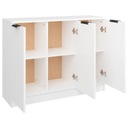 vidaXL Komoda, biela, 90,5x30x70 cm, materiál na báze dreva Farba nábytku biela