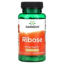 Swanson Ribose D-Ryboza 750 mg Bunková energia 60 kapsúl