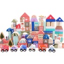 Деревянные кубики - Город 115 элементов