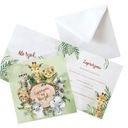 ЮБИЛЕЙНЫЕ ПРИГЛАШЕНИЯ САФАРИ ХИТ 10 шт. (+конверты)