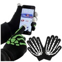 УНИВЕРСАЛЬНЫЕ ПЯТИПАЛЕЦНЫЕ ПЕРЧАТКИ ДЛЯ СМАРТФОНА СВЕТЯЩИЕСЯ НОЧЬЮ КОСТИ