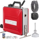 ТОЛКАТЕЛЬ ТРУБЫ ЭЛЕКТРИЧЕСКИЙ СПИРАЛЬНЫЙ ПРУЖИННЫЙ ДЛЯ ОЧИСТКИ ДРЕНАЖА 45М