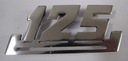 Эмблема WSK 125, нержавеющая сталь, полировка, надпись