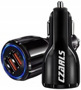 SZYBKA ŁADOWARKA SAMOCHODOWA 2 x USB QC 3.0 Podświetlenie LED