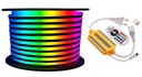 НАБОР NEON LED FLEX RGB 5M + БЛОК ПИТАНИЯ + ПУЛЬТ ДИСТАНЦИОННОГО УПРАВЛЕНИЯ