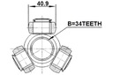 TRIPOID FORD MONDEO GE 2000-2007 EUROPA FEBEST 