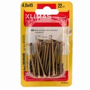 Wkręty hartowane konfirmaty do drewna 4x45 22 szt