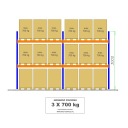 СТОЙКА ДЛЯ ПОДДОНОВ B37 L=5655MM 18 ПОДДОНОВ – 700 КГ 0+2