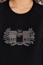 AERONAUTICA MILITARE Čierna mikina s logom XS Veľkosť XS