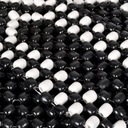 Korálková rohož, drevená, čierna - biela Výrobca Carmotion
