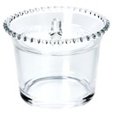 СТЕКЛЯННАЯ САХАРНИЦА С КРЫШКОЙ САХАРНИК