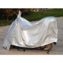 SILVER WATERPROOF COVER NA MOTORCYCLE Z OPENINGS NA BLOKADE, PROTECTION PERID WIATREM I SLONCEM  photo 11