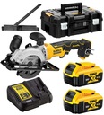 Пила циркулярная 18В 115мм 2х5Ач DEWALT DCS571P2