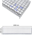 Ступеньки WEMA 1000x240 мм | оцинкованный | металлические лестницы, ступени